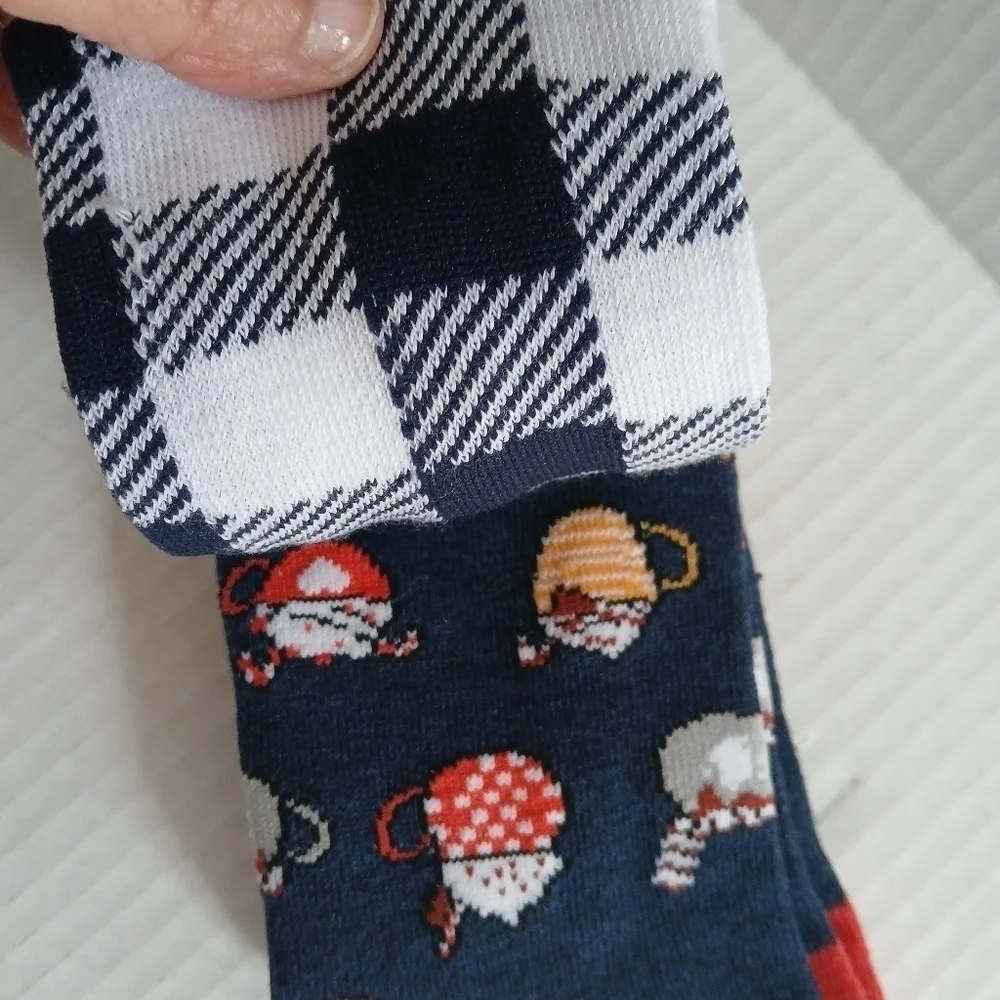 Christmas Winter Socks K. Bell Women's Crew Holiday Assortment 2 Pairs